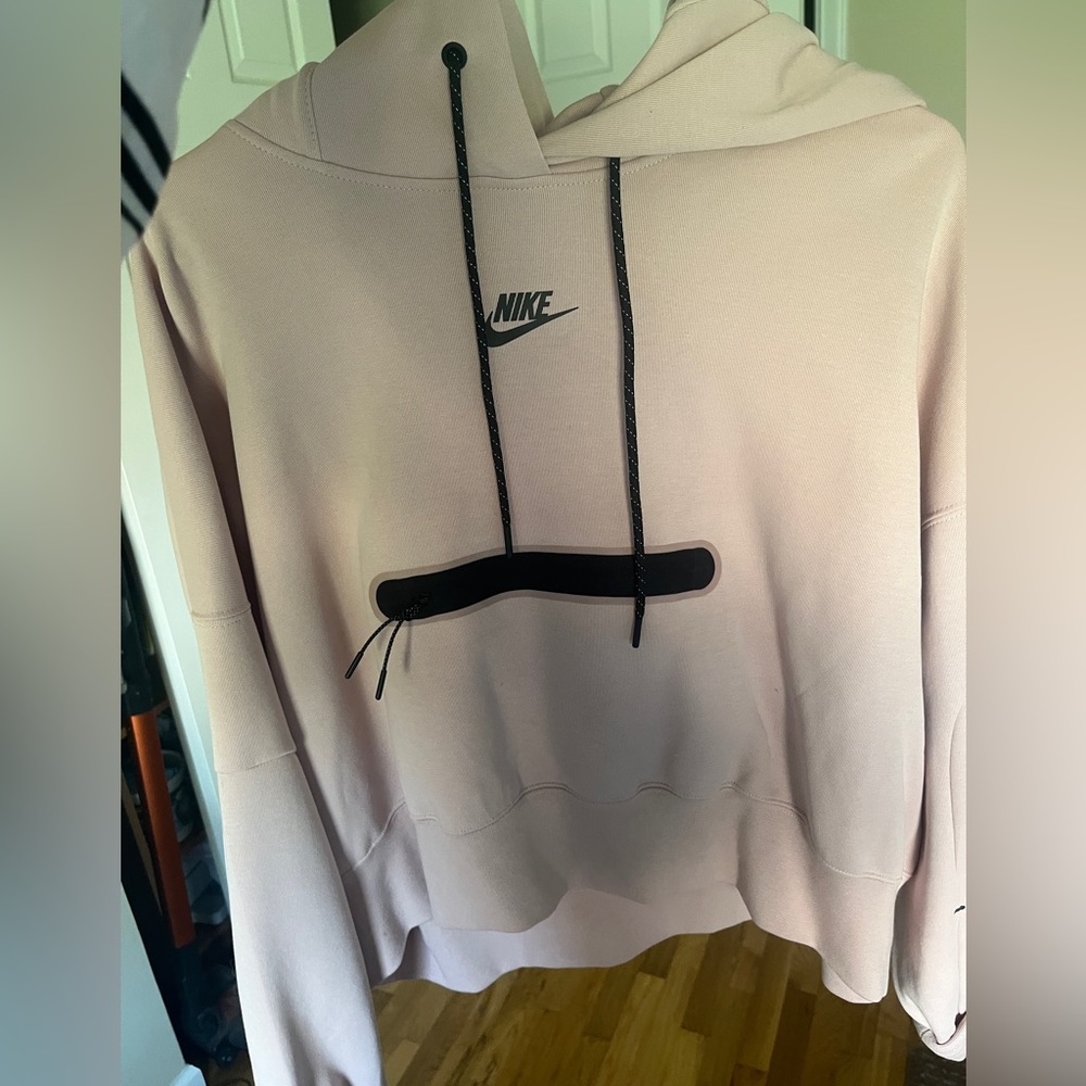 Nike cropped hoodie mauve
